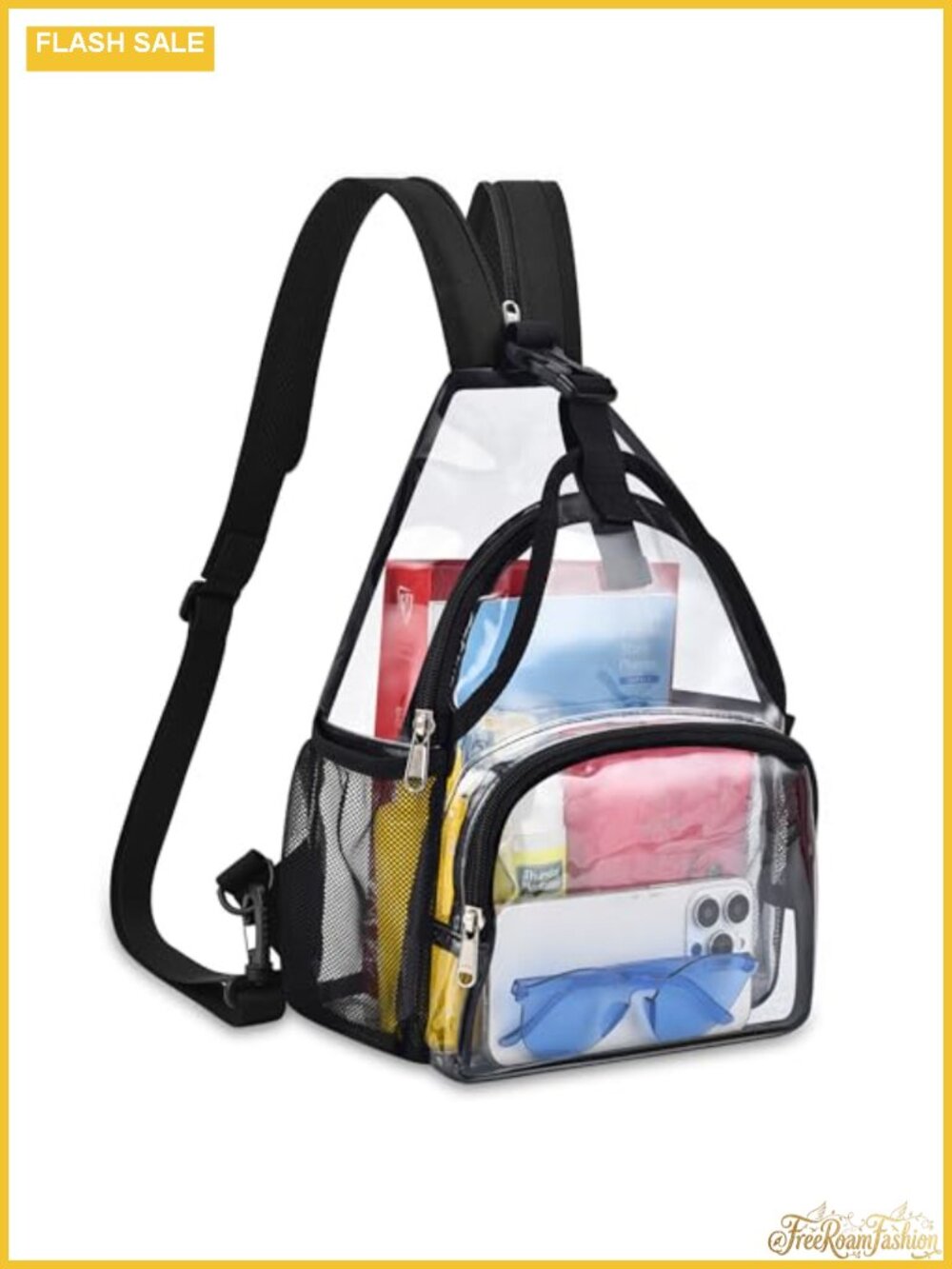 Convertible Clear Backpack Sling Stadium Approved Small